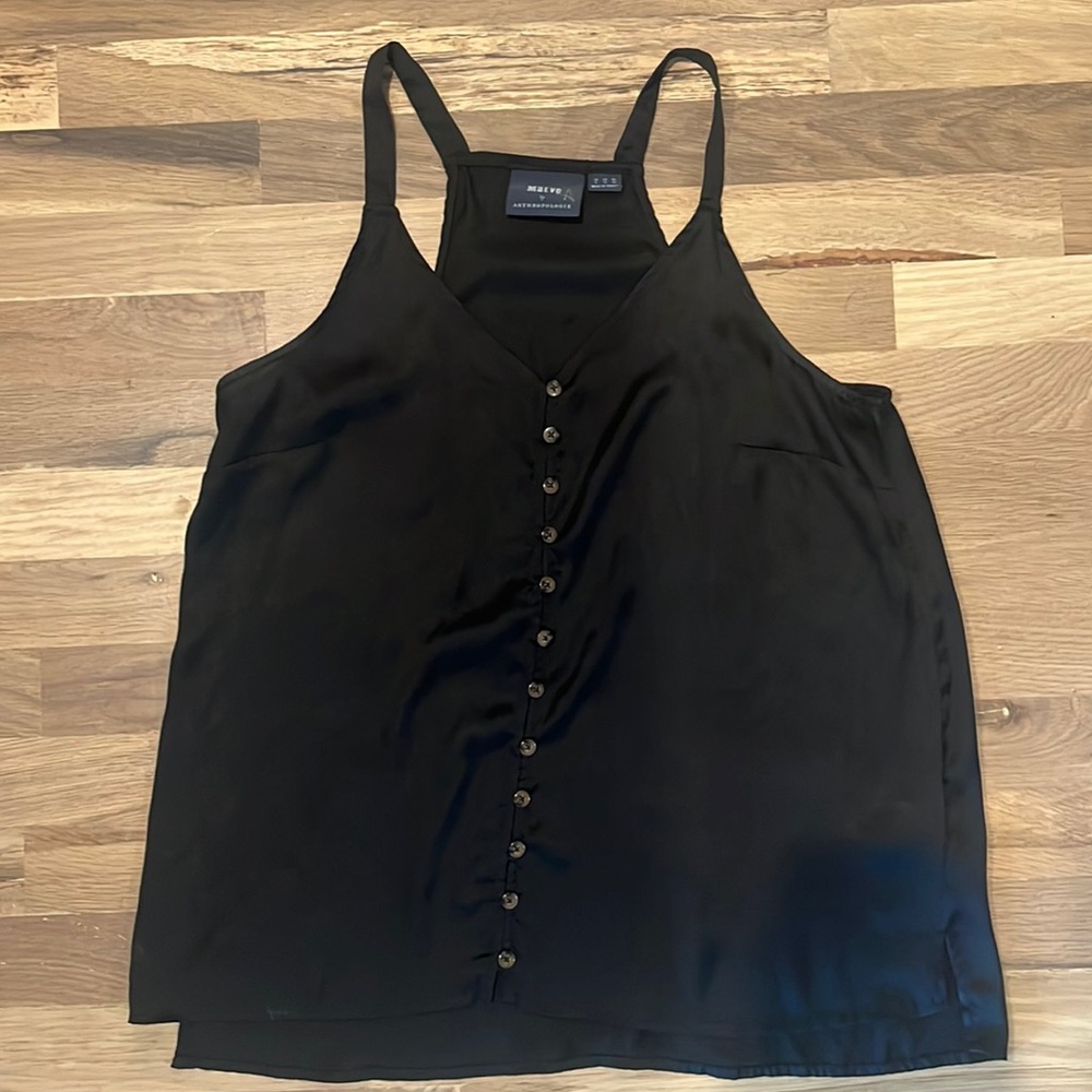Anthropologie Maeve Satin tank